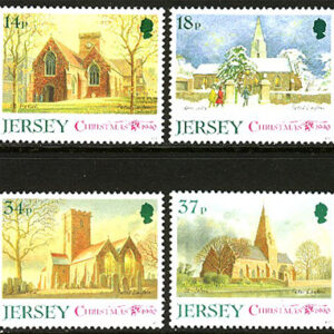 Jersey – M  529-532 Jul 1990 – Kyrkor, 4 kpl **