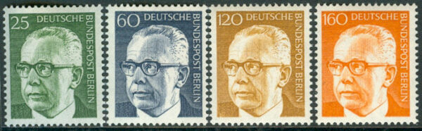 Berlin - M  393-396 President Dr. G Heinemann II, fin serie 4 kpl **