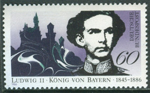 Tyskland – M 1281 Kung Ludwig II död i 100 år, 1 kpl **
