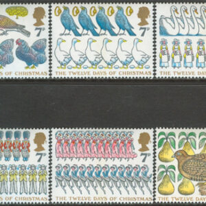 England – M  750-755 Jul 1977 – Fåglar, 6 kpl **
