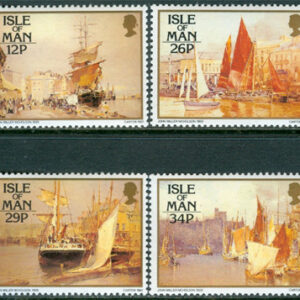 Isle of Man – M  331-334 Fartyg i konsten, 4 kpl **