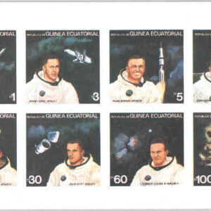 Ekvatorialguinea – M BL 309 Rymd – Austronauter, fint Block **