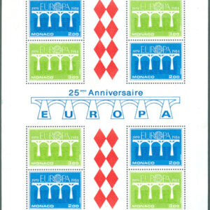 Monaco – M BL  26 Europa CEPT 1984 CEPT 25 år, Block **