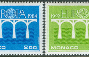 Monaco – M 1622-1623 Europa CEPT 1984 25 år, serie 2 kpl **