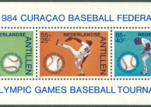 Nederländska Antillerna – M BL  27 Sport – Baseball, fint Block **