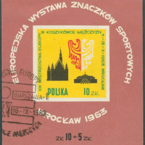 Polen – M BL  30 Sportfrimärks Utställning 1963, fint Block