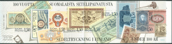 Finland - Häfte H   7 Sedeltryckning 100 år, Häfte kpl **