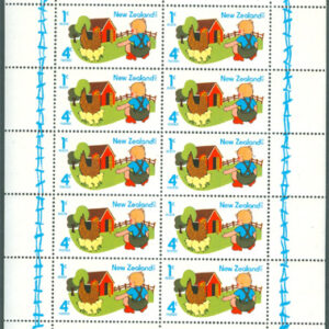 Nya Zeeland – M  662 Sundhet – Barn – Höna – Kycklingar, Miniark **