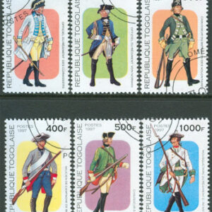 Togo – M 2551-2556 Militära uniformer, 6 kpl stpl