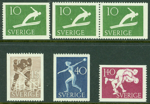 Sverige - F  445-448 Riksidrottsförbundet 50 år, 6 kpl **
