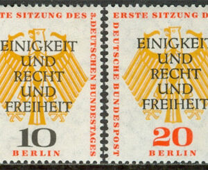 Berlin – M  174-175 3:e Förbundsdagen i Berlin, fin serie 2 kpl **
