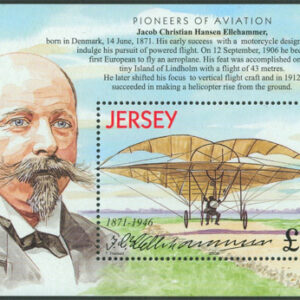 Jersey – M BL  36 Flygplan 100 år – JCH Ellehammer, Block **