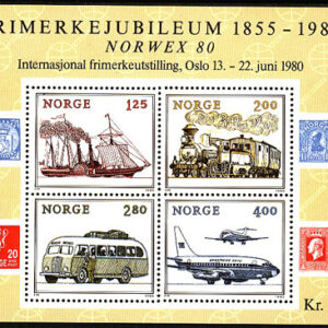 Norge – F BL   3 Lok – Båt – Buss – Flygplan-NORWEX 80, Block **