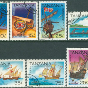 Tanzania – M 1298-1304 Upptäckten av Amerika 200 år, 7 kpl stpl