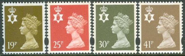 Nordirland - M   63-66 Drottning Elisabeth II, 4 kpl **