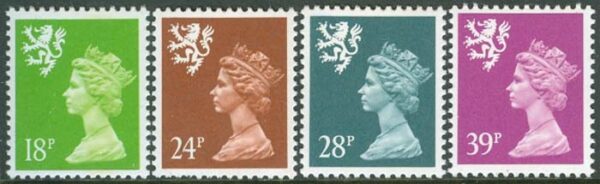 Skottland - M   61-64 A Drottning Elisabeth II, fin serie 4 kpl **