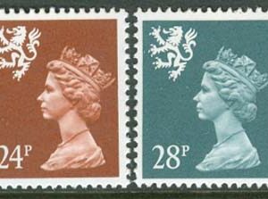 Skottland – M   61-64 C Drottning Elisabeth II, fin serie 4 kpl **