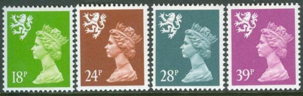Skottland - M   61-64 C Drottning Elisabeth II, fin serie 4 kpl **