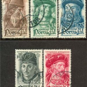 Portugal – M  673, 675, 678-680 Sjöfarare bla V da Gama, serie 5 olika