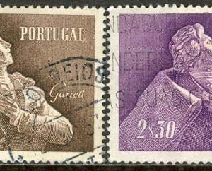 Portugal – M  856-857 Almeida Garrett – Politiker & Diktare, 2 olika