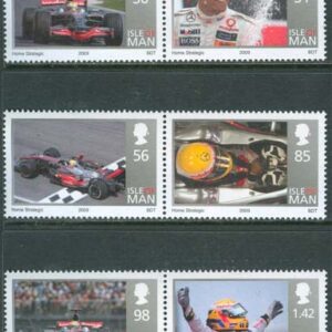 Isle of Man – M 1493-1498 Bilar – Formel 1 vinnare L Hamilton, 6 kpl **