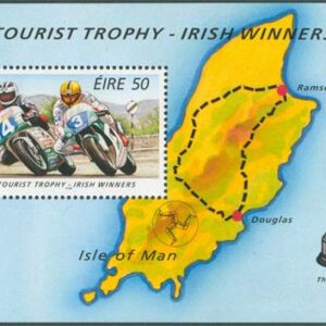 Irland – M BL  19 Irländska vinnare i TT-tävlingen ”Tourist trophy” på Isle of Man, block **