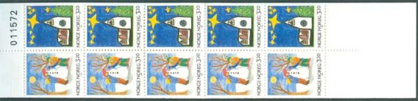 Norge - Häfte H  76 kn Julpost 10 frimärken **