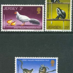 Jersey – M   49, 51-52 Djur bl.a. Fasan & Lemur, 3 ol **
