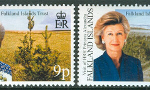 Falkland Islands – M  774-775 Prinsessan Alexandra på besök, 2 kpl **