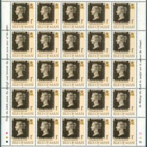 Isle of Man – M  431 Frimärket 150 år – Frimärke på Frimärke, Miniark **