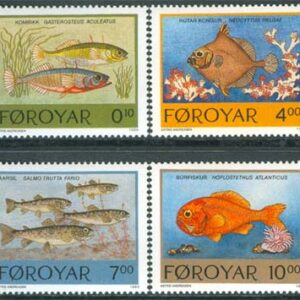 Färöarna – F  256-259 Fiskar 4 kpl **