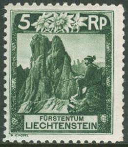Liechtenstein – M   95 Sport, bergsklättring. 5 P **