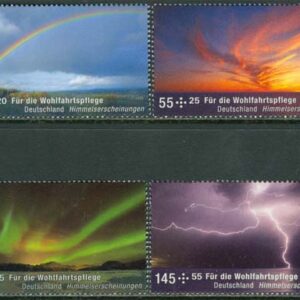 Tyskland – M 2707-2710 Himlafenomen, bla Regnbågen, 4 kpl **