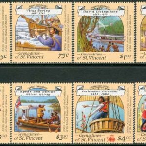 St. Vincent Grenadines – M  587-594 Fartyg – USA 200 år, 8 kpl **