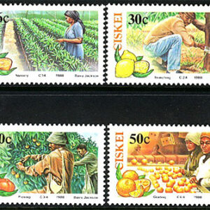 Ciskei – M  141-144 Odling av Citrusfrukt, fin serie 4 kpl **