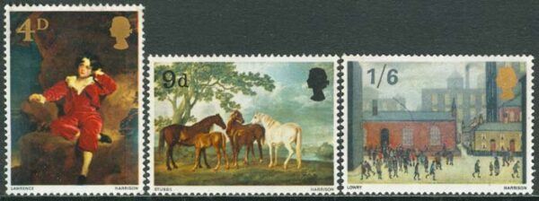 England - M  466-468 Konst av engelska mästare, 3 kpl **