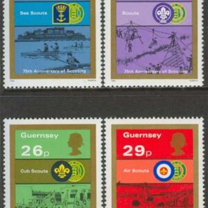 Guernsey – M  251-254 Scouting 75 år, 4 kpl **