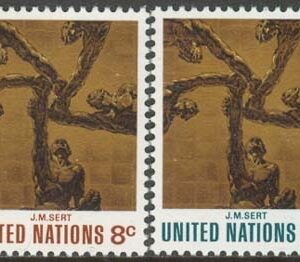 FN New York – M  252-253 Konst för FN V, serie 2 kpl **