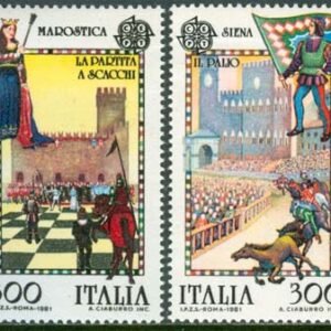 Italien – M 1748-1749 Europa CEPT 1981 Folklore, fin serie 2 kpl **