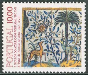 Portugal – M 1568 Konst – Kakel – Azulejos 500 år VI, 1 kpl **