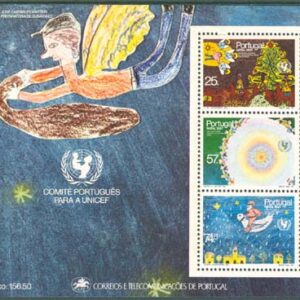 Portugal – M BL  56 Jul 1987 Barnteckningar, vackert Block **