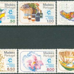 Madeira – M   64-69 Blommor – Båtar –  Internationell Turistkonferans 1980, 6 kpl **