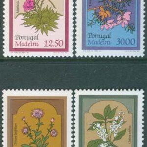 Madeira – M   86-89 Blommor från Madeira, vacker serie 4 kpl **
