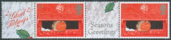 England - M 1596 Zf Jul 1995 - Fågel i Brevlådan, fin 4-strip **