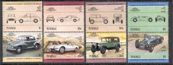Tuvalu - M  268-275 Bilar bla Allard, 8 kpl **
