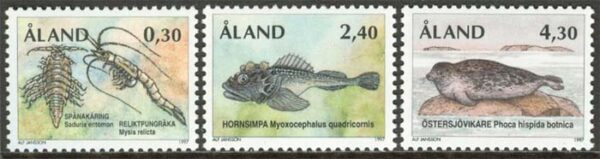 Åland - F  124-126 Ishavsrelikter, 3 kpl **