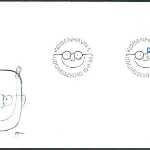Danmark – FDC 1994-11-10 – Högskolerörelsen 150 år, märke kpl Vinjett 1