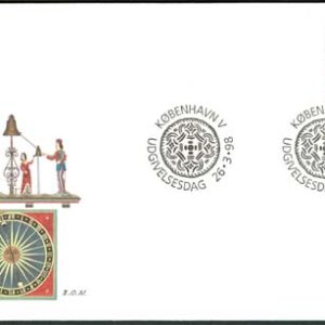 Danmark – FDC 1998-03-26 – Roskilde 1000 år – Båt – Kyrka, 1 kpl Vinjett 1