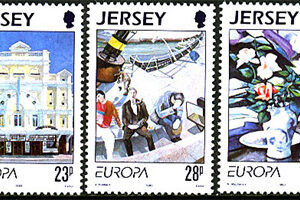Jersey – M  612-614 Europa CEPT 1993 Konst, 3 kpl **