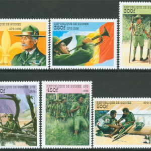 Guinea – M 2205-2210 Scouting Internationellt 90 år, 6 kpl **